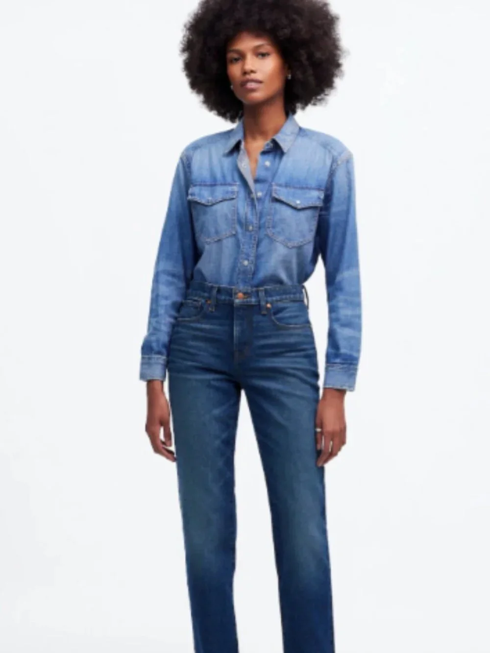 Madewell The '90s Straight Mid-Rise Jean Size 27 - Picture 1 of 4